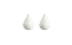 Sale Normann Copenhagen - Dropit Hooks Small - 2 pcs - hvid