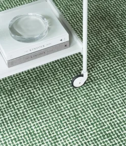 Clearance Normann Copenhagen - Flick Rug Tæppe 200x300 cm - Off White/Dark Green