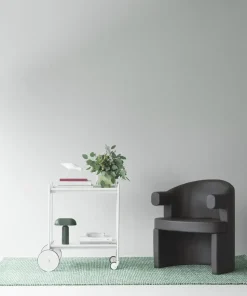 Clearance Normann Copenhagen - Flick Rug 80x200 cm - Off White/Dark Green
