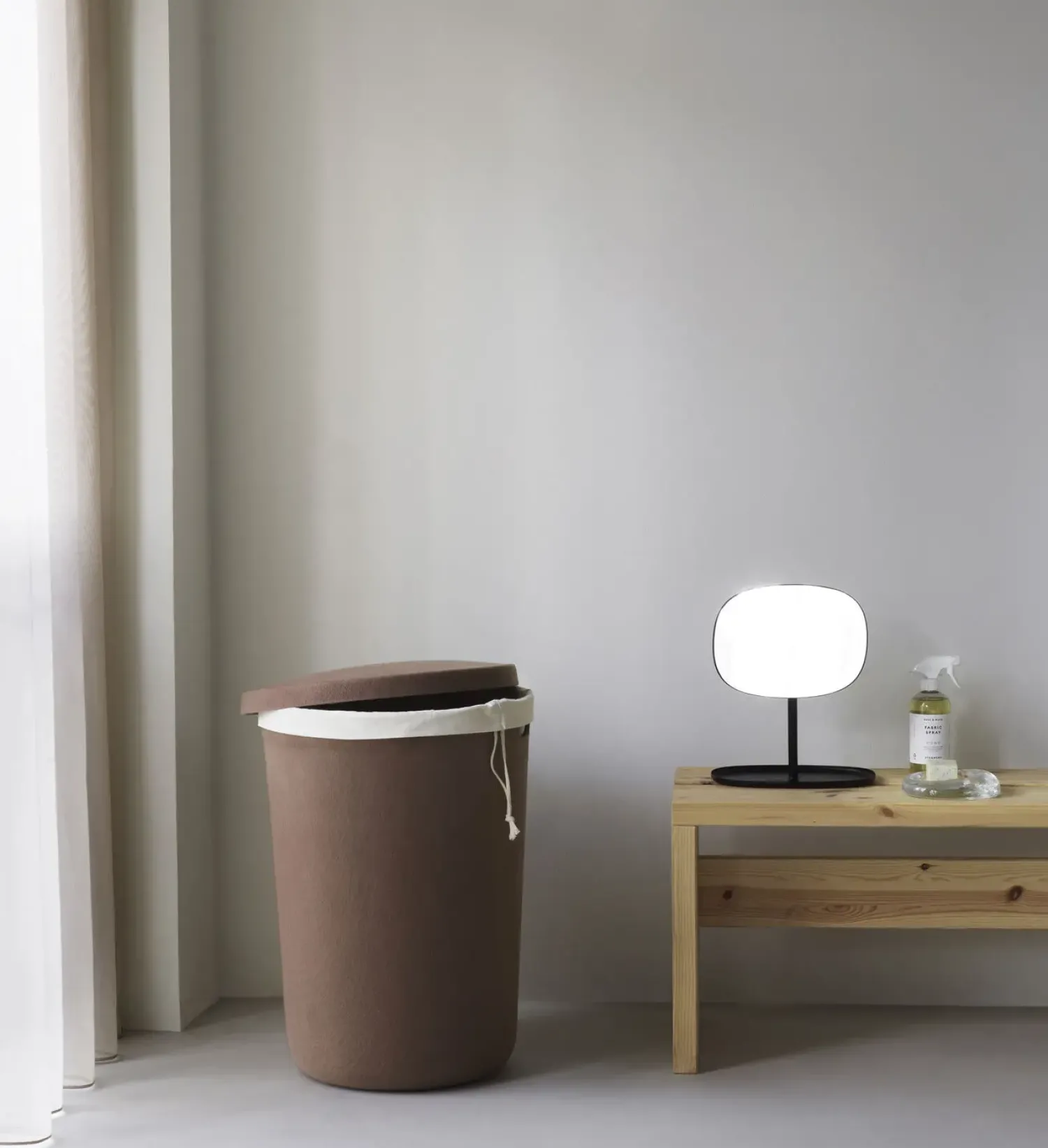 Outlet Normann Copenhagen - Hide Laundry Basket Cotton Liner Off White