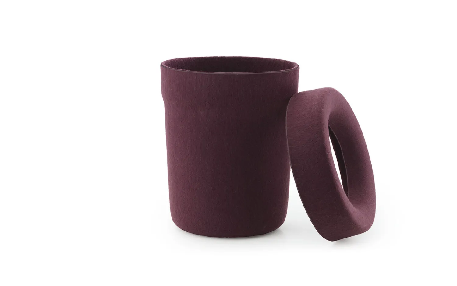 New Normann Copenhagen - Hide Office Bin Burgundy