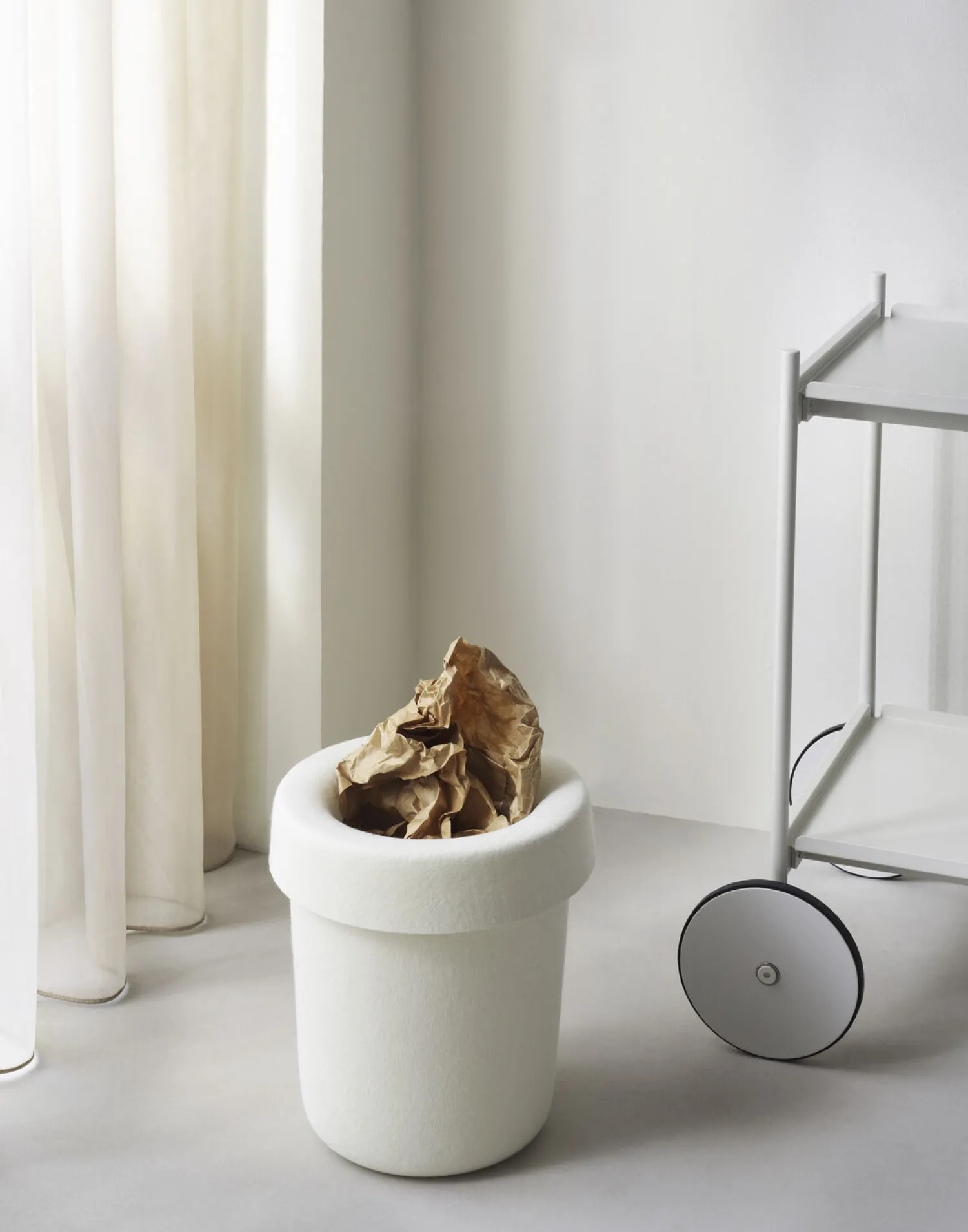 Hot Normann Copenhagen - Hide Office Bin Off Cream
