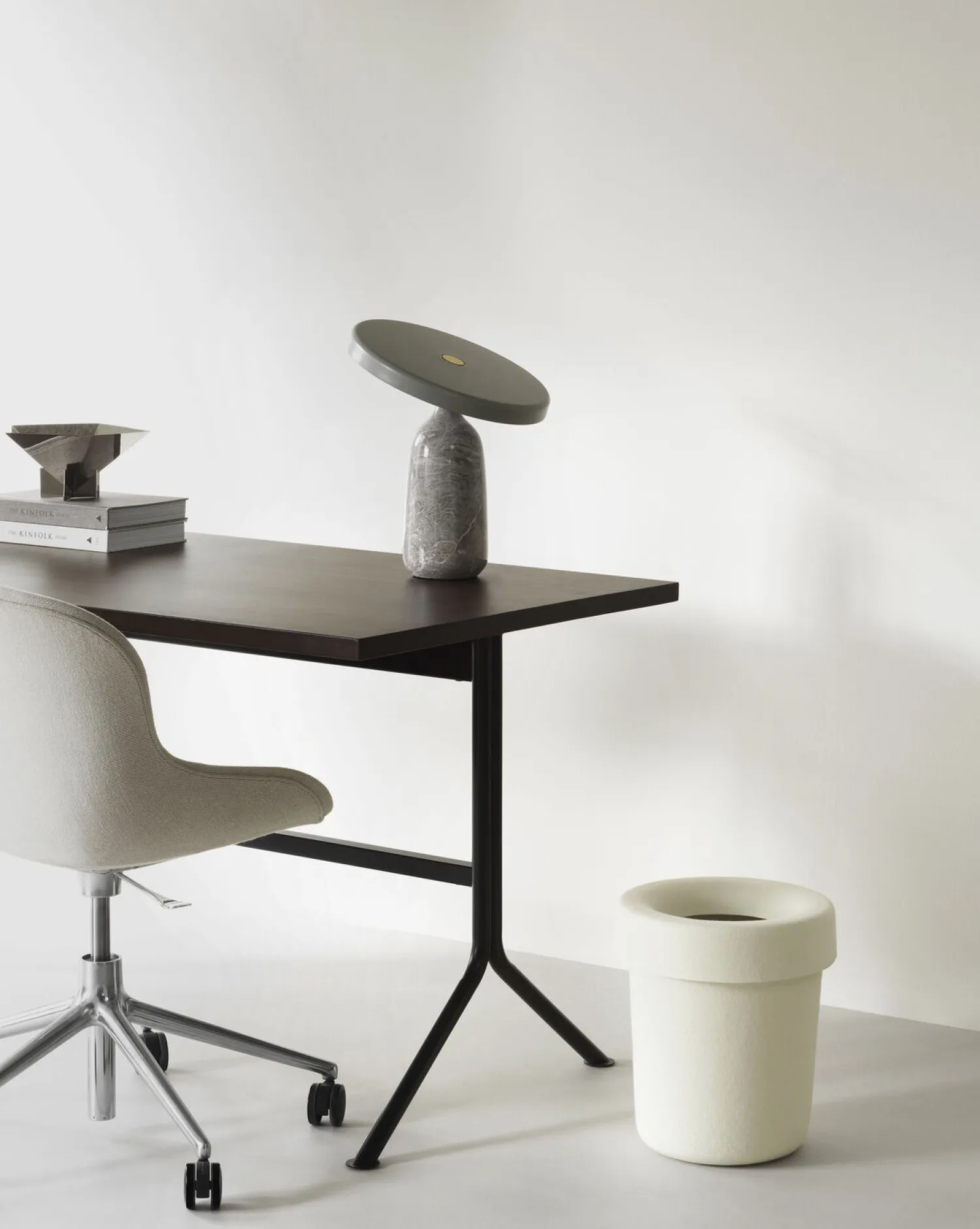 Hot Normann Copenhagen - Hide Office Bin Off Cream