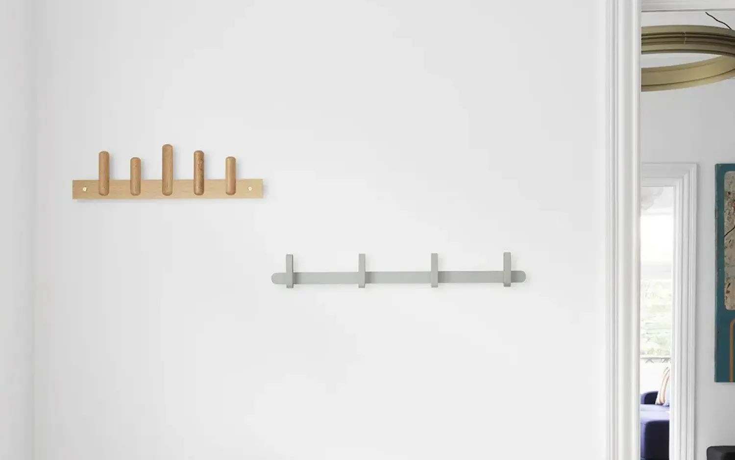 Outlet Normann Copenhagen - Play Knagerække - Eg - H: 17,2 x L: 60 x D: 6,3 cm