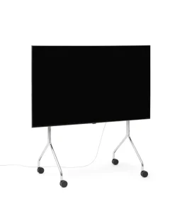 Clearance Pedestal - TV-Stander - Moon Rollin - Chrome / Krom