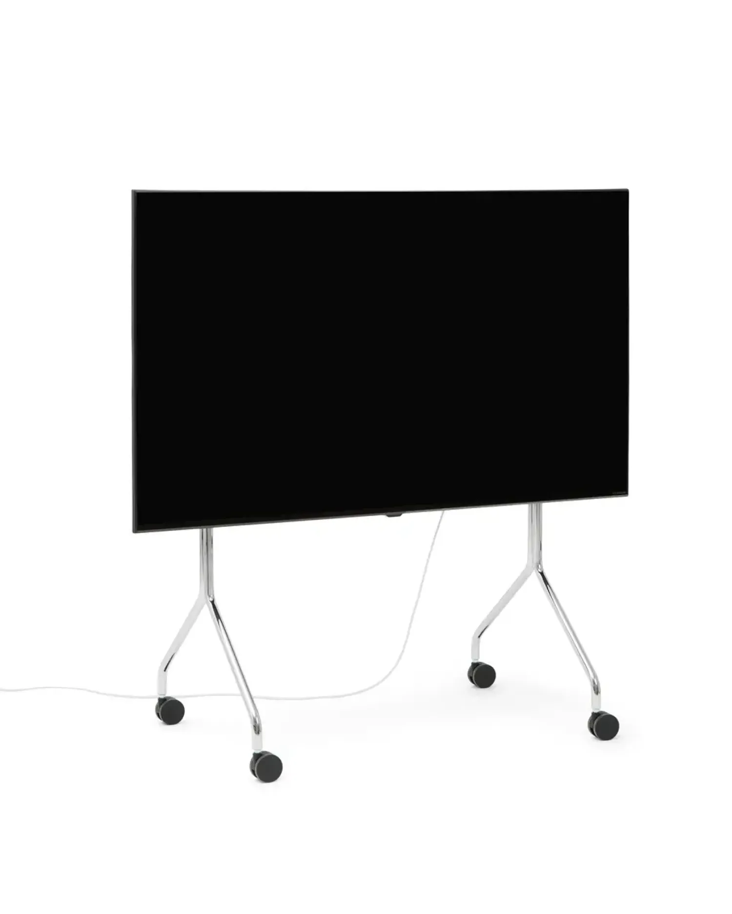 Clearance Pedestal - TV-Stander - Moon Rollin - Chrome / Krom