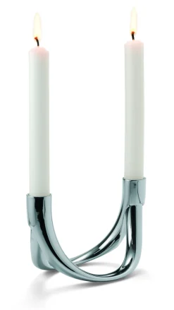 New Philippi - Bow candle holder, 2 pcs set