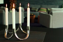 New Philippi - Bow candle holder, 2 pcs set