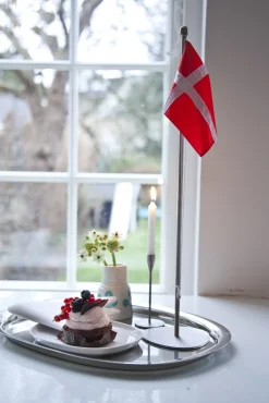 Clearance Piet Hein - Bord-flagstang (35-cm) med DANSK flag