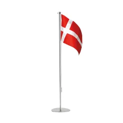 Online Piet Hein - Bord-flagstang (50-cm) med DANSK flag