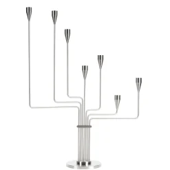 Outlet Piet Hein - Karlsvognen lysestage, H. 63 cm. Rustfrit stål