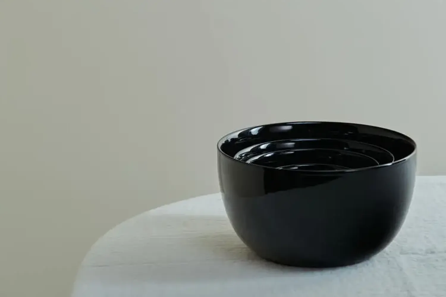 Outlet Piet Hein - Skål porcelain 14 cm - SORT