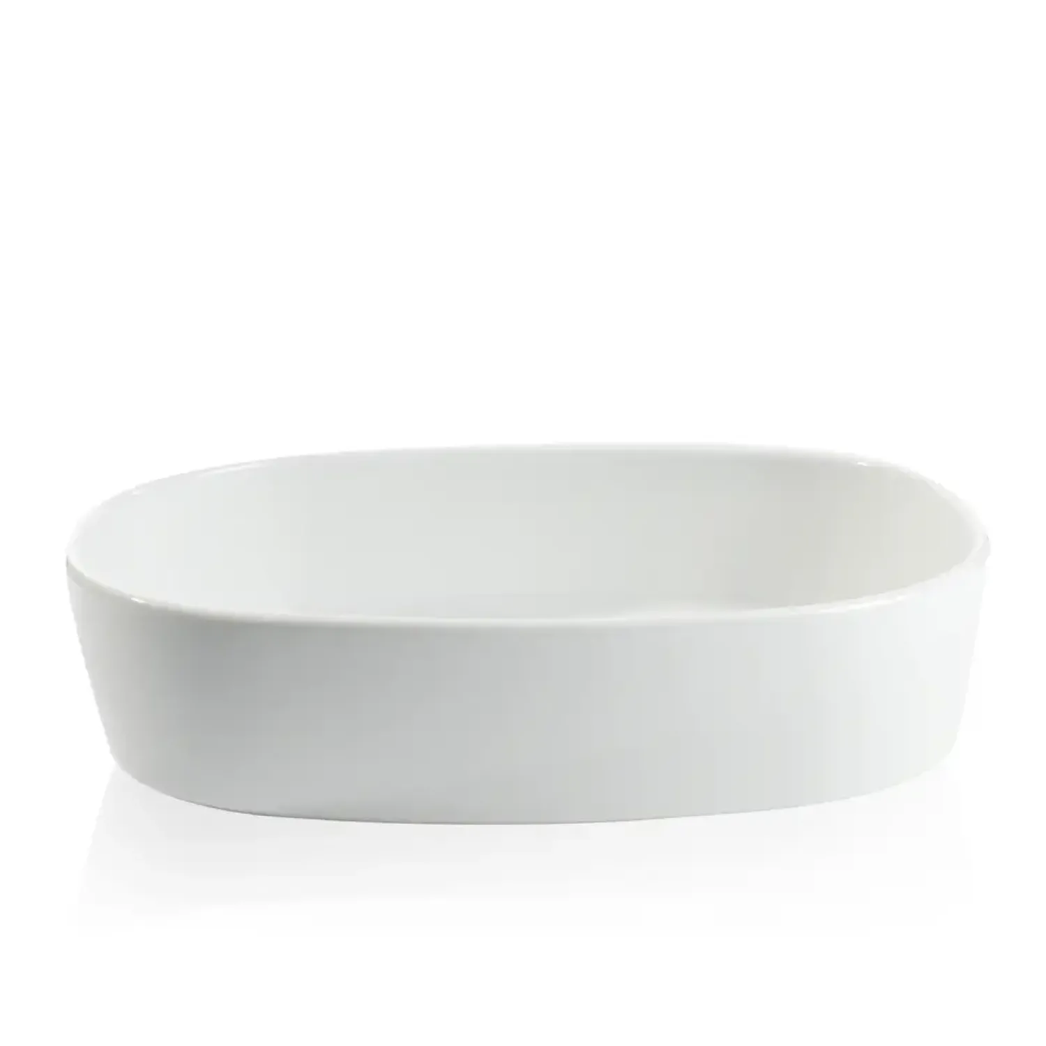 New Piet Hein - Superellipsefad porcelain 27*35*7,5 cm - HVID HØJ