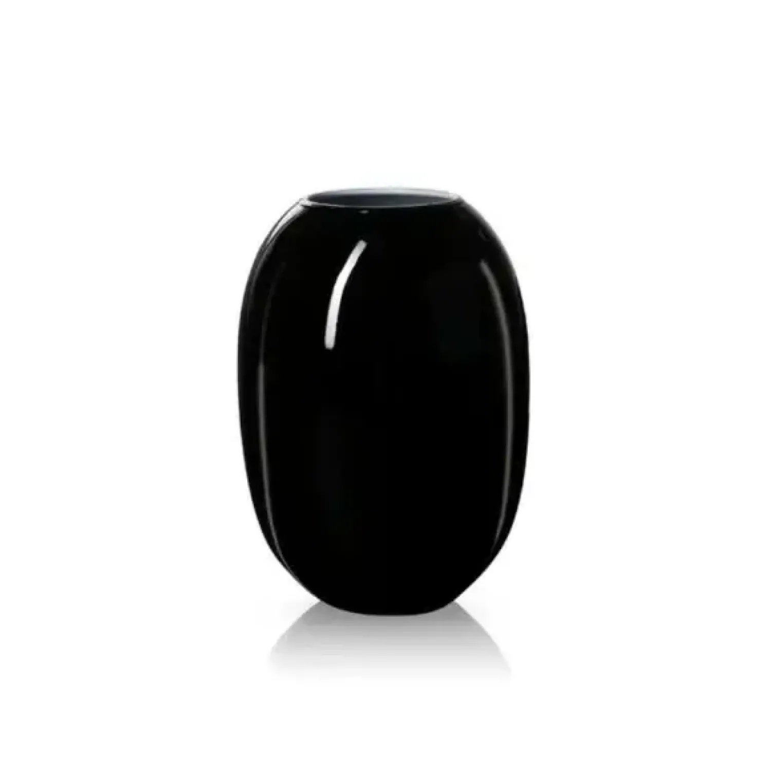 Best Piet Hein - Vase glas 20 cm - SORT-OPAL