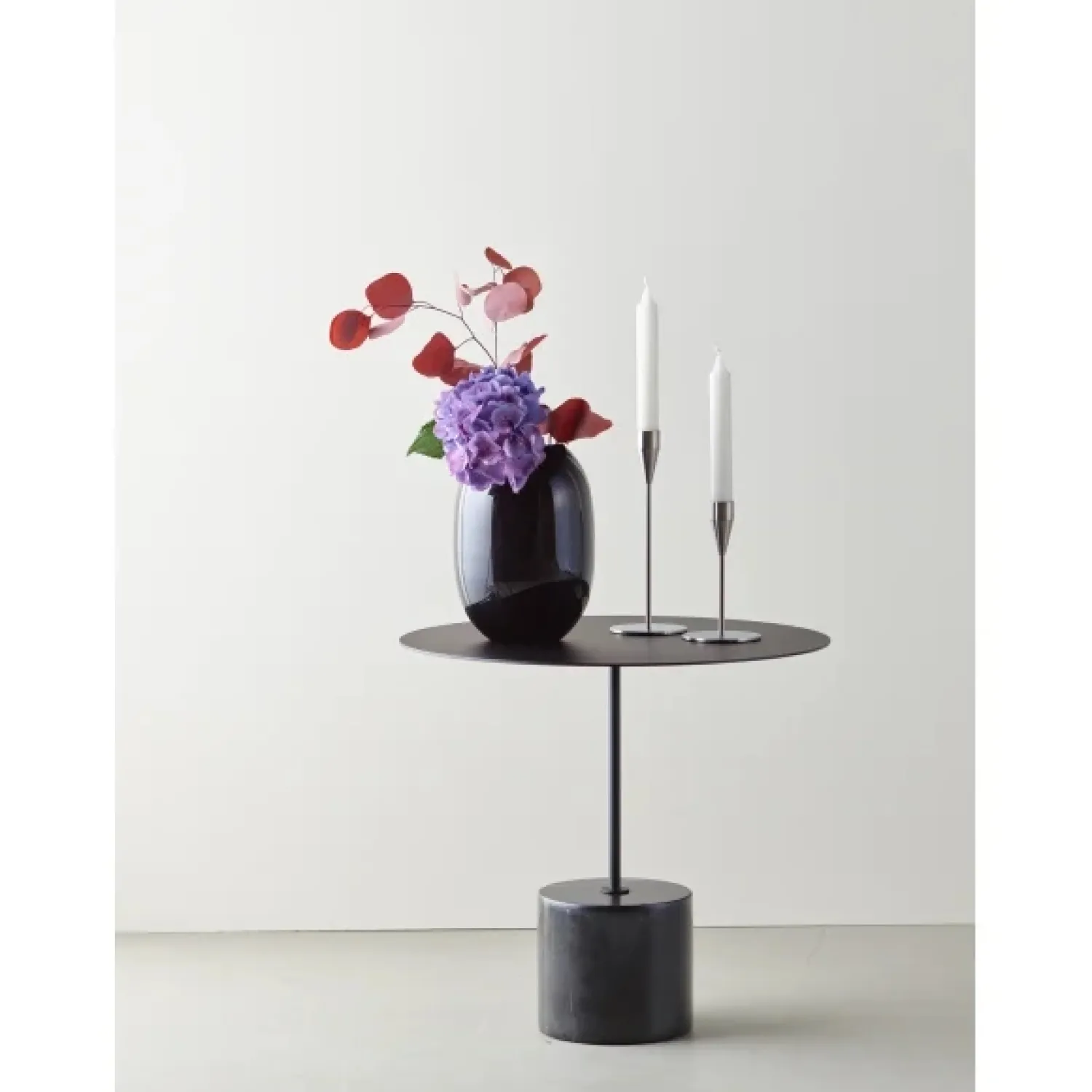 Best Piet Hein - Vase glas 20 cm - SORT-OPAL