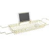Hot Present time - Bath tub caddy iron gold plated