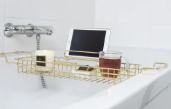 Hot Present time - Bath tub caddy iron gold plated