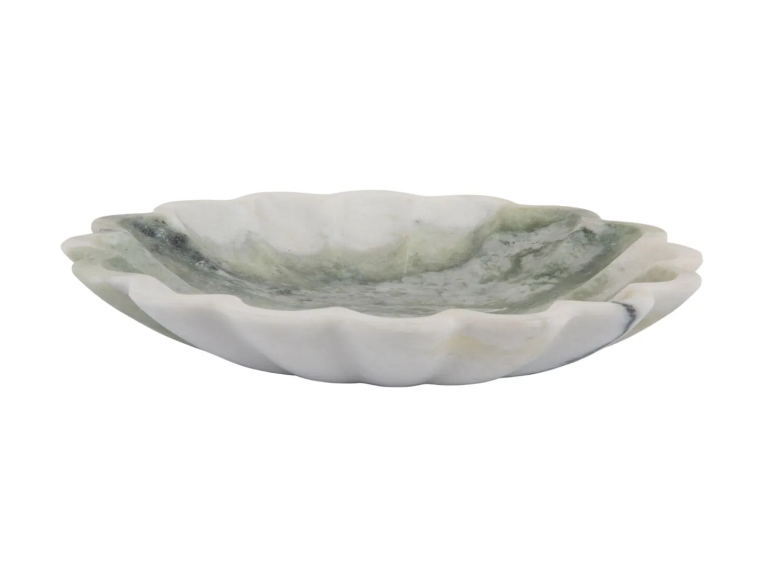 Present time - Bowl Flower large marble himalayan green