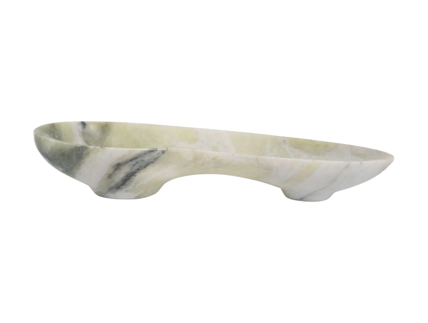 Sale Present time - Bowl Organic large marble himalayan green