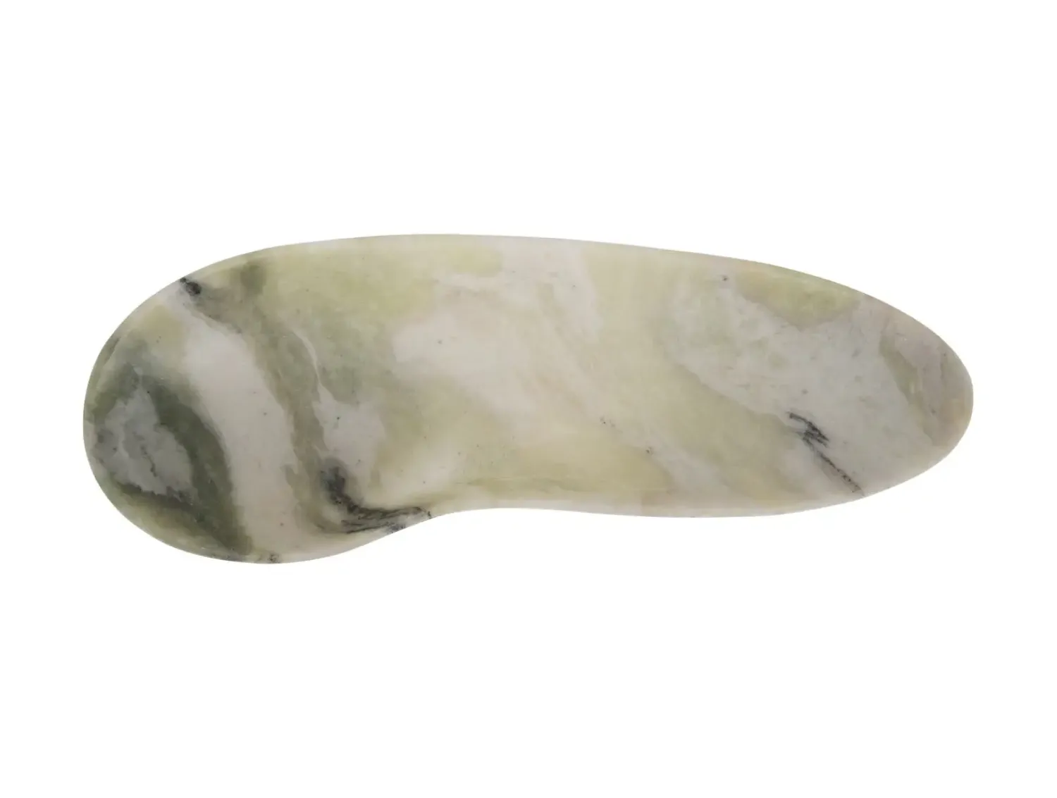 Sale Present time - Bowl Organic large marble himalayan green