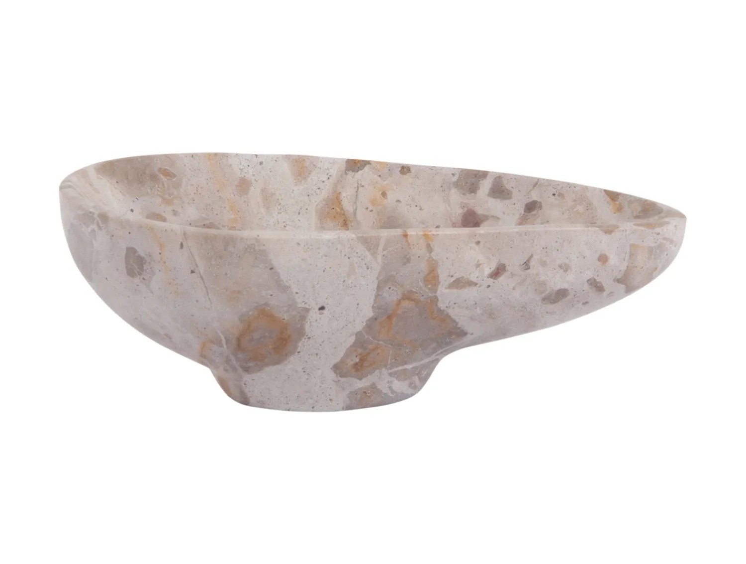 Hot Present time - Bowl Organic marble brown