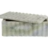 Outlet Present time - Bowl rectangle with lid marble himalayan green