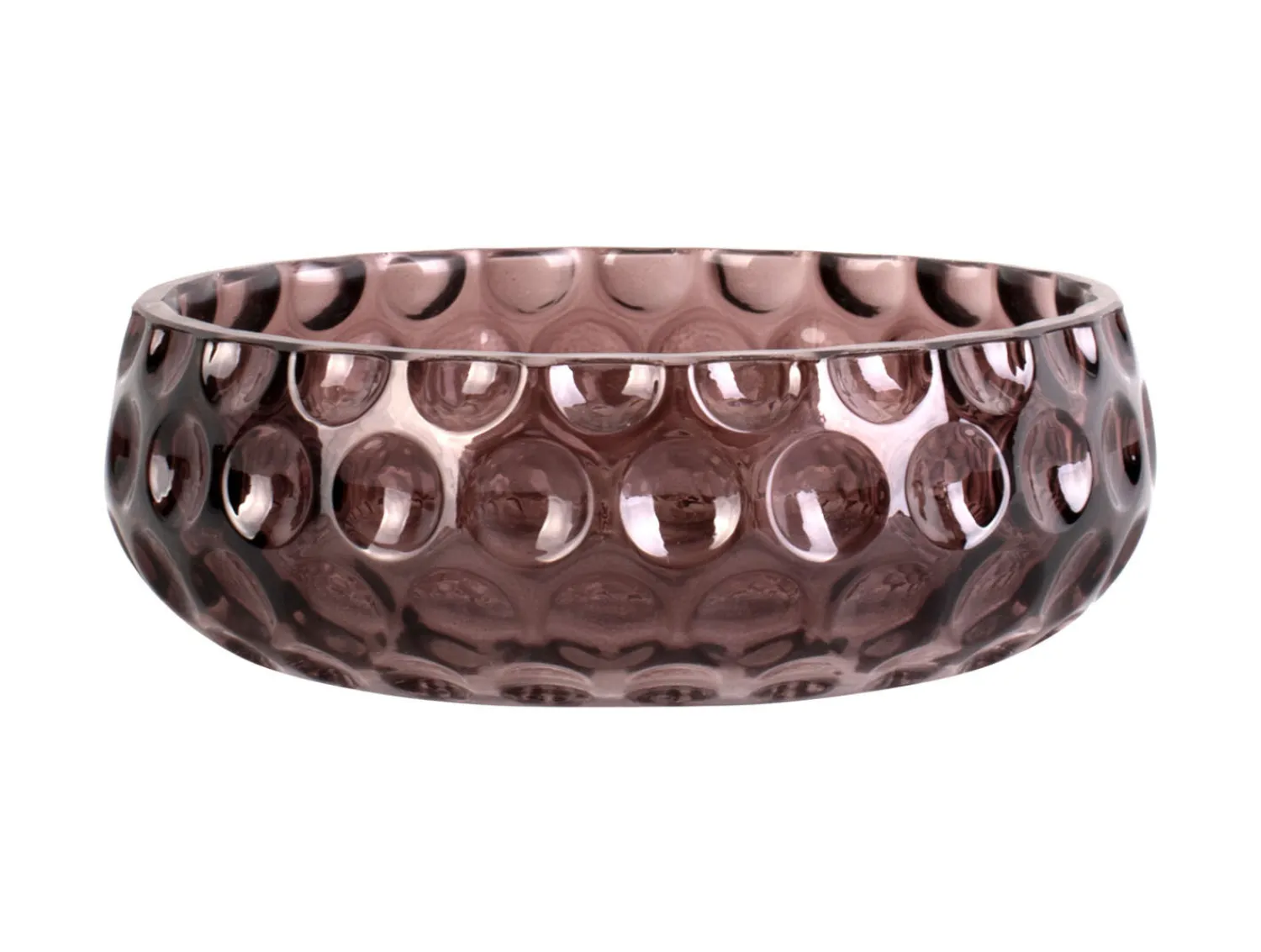 Clearance Present time - Bowl Speckles glass small chocolate brown