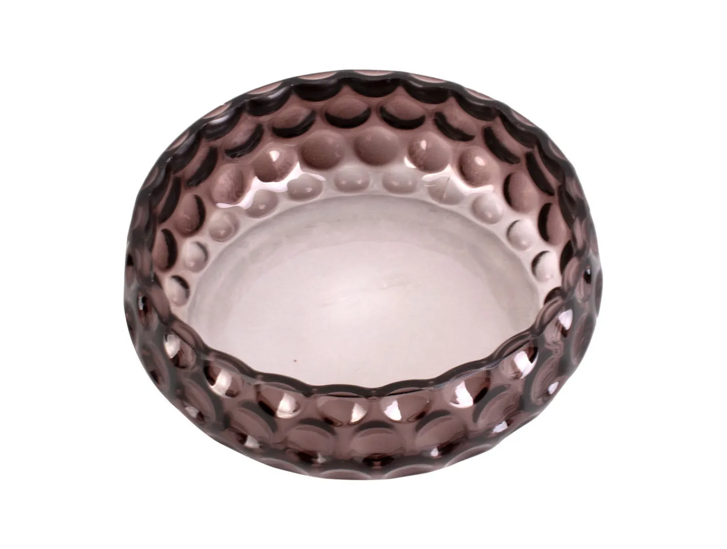 Clearance Present time - Bowl Speckles glass small chocolate brown