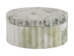Present time - Bowl with lid marble himalayan green