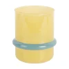 Online Present time - Candle holder Animado Anillo mango yellow w. soft blue
