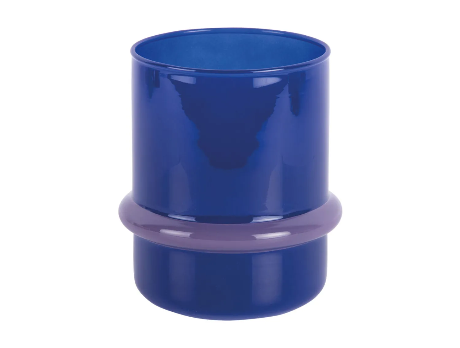 Hot Present time - Candle holder Animado Anillo cobalt blue w. soft purple