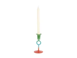 Online Present time - Candle holder Anillo Vivo small multi colour retro green