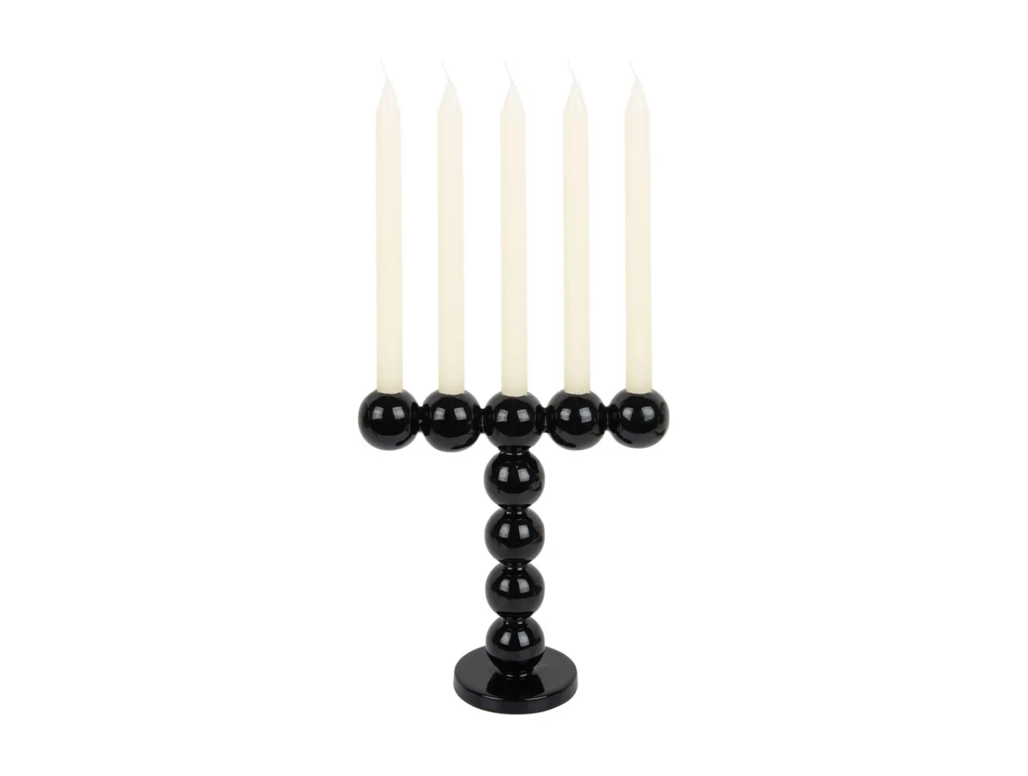 New Present time - Candle holder Bubbles high enamel black