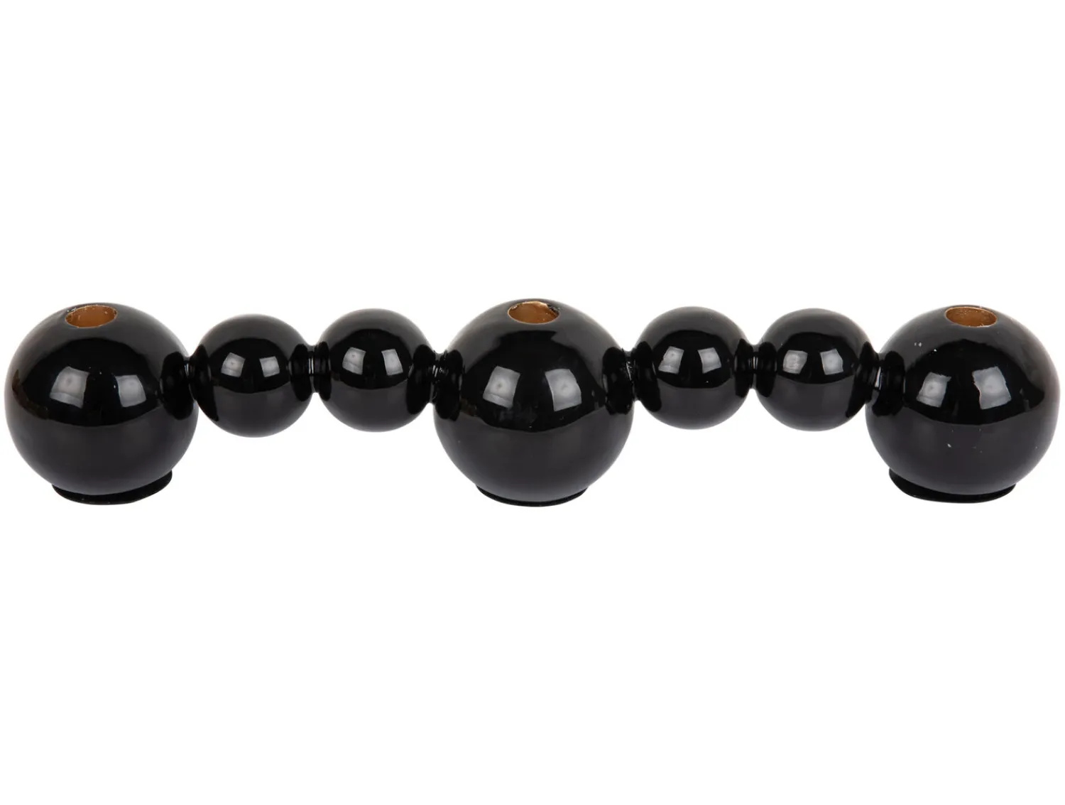 Discount Present time - Candle holder Bubbles straight enamel black