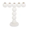 Outlet Present time - Candle holder Bubbles high enamel white