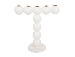 Outlet Present time - Candle holder Bubbles high enamel white