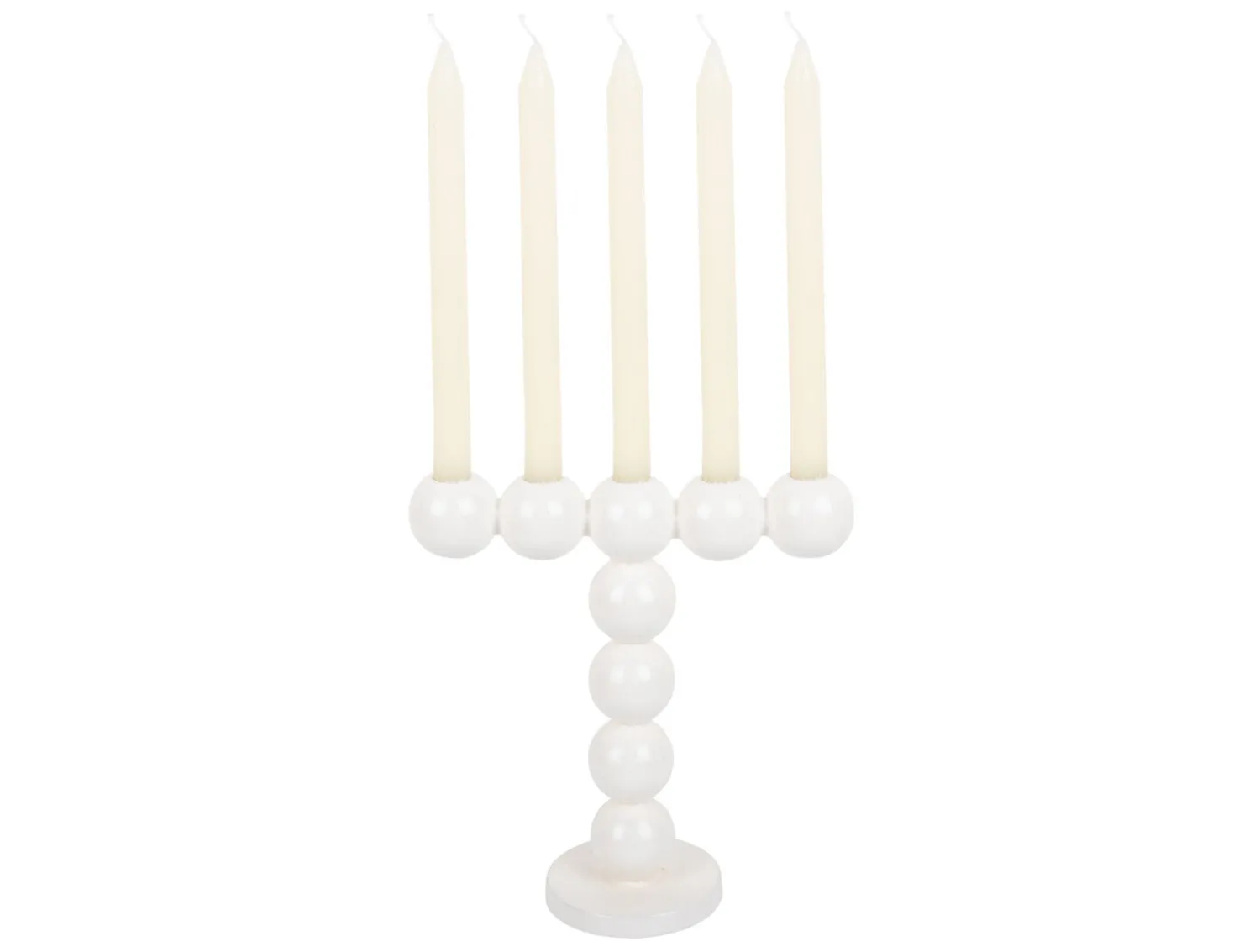 Outlet Present time - Candle holder Bubbles high enamel white