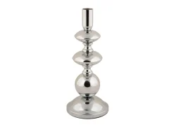 Online Present time - Candle holder Dazzle large chrome plated