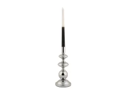 Online Present time - Candle holder Dazzle large chrome plated