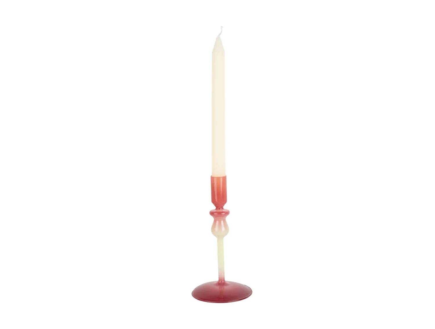 Clearance Present time - Candle holder Duo Colores small warm purple w. soft green