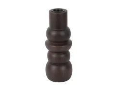 Best Present time - Candle holder Formado Small mango wood walnut lacquer