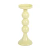 Hot Present time - Candle holder Funky large soft yellow