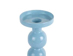 Hot Present time - Candle holder Funky medium soft blue