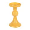 Present time - Candle holder Funky small bright yellow