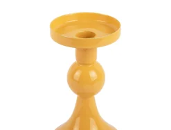 Present time - Candle holder Funky small bright yellow