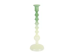 Online Present time - Candle holder Grato Mecer large retro green to soft green