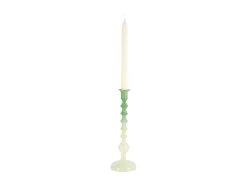 Online Present time - Candle holder Grato Mecer large retro green to soft green