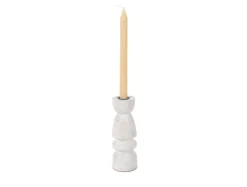 Outlet Present time - Candle holder Modelar Medium mango wood white wash