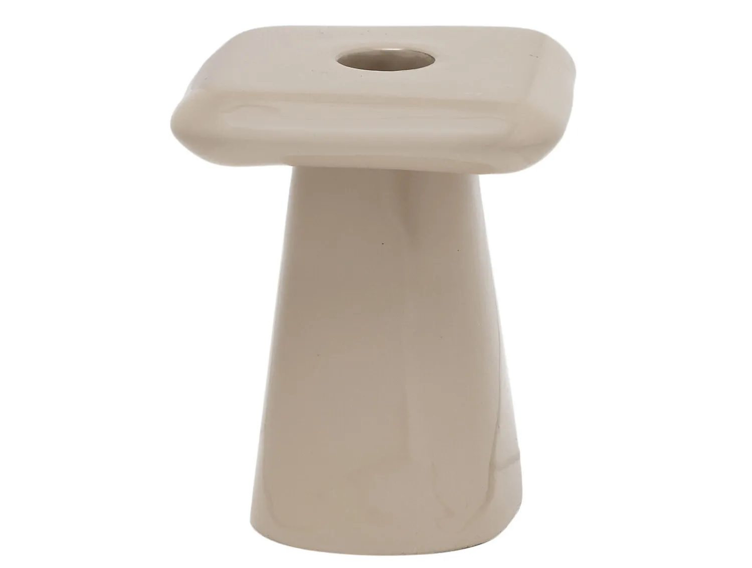 New Present time - Candle holder Roca small warm grey