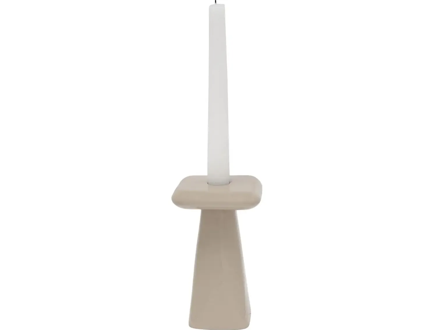 Discount Present time - Candle holder Roca large warm grey